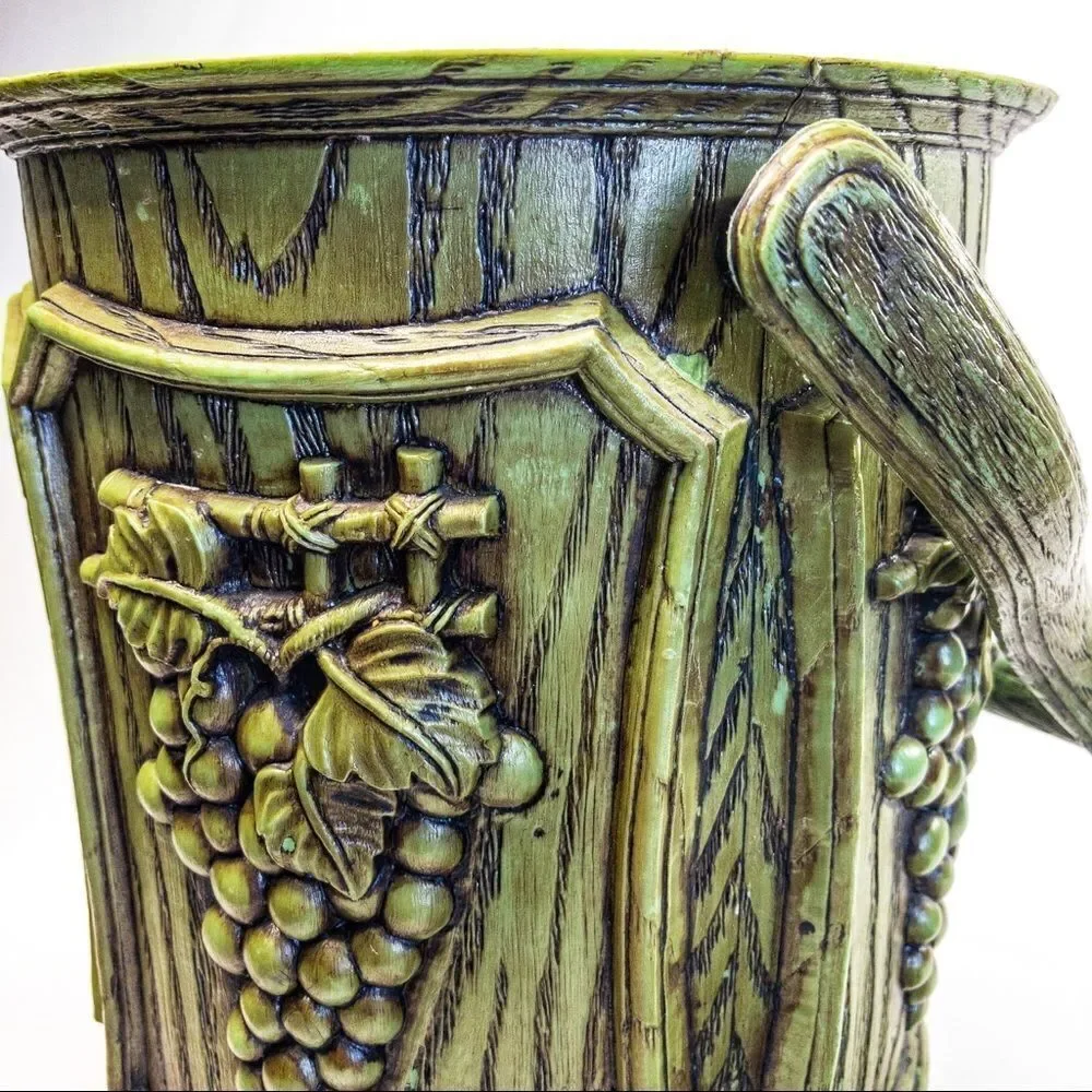 Vintage Chinoiserie Plastic Ice Bucket